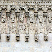 Cathedral of St. Dmitrii, exterior, relief sculpture details