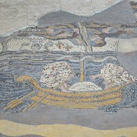 Madaba Map, Dead Sea detail