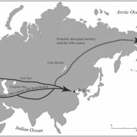 Possible routes of Venetian glass trade