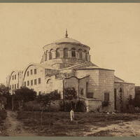 Hagia Eirene, Constantinople, exterior from the southeast, archival photo taken 1888–1910