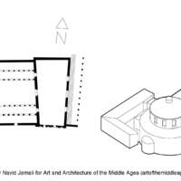 Holy Sepulcher complex, plan, mid-fourth century