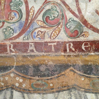 Refectory of St. Mary in Jehoshaphat , detail of Latin inscription (now in Israel Museum)