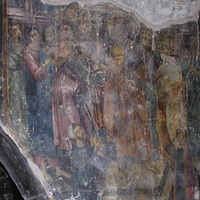 Pelendri, Holy Cross, north chapel, Doubting Thomas with two supplicants