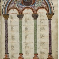 Paris, Bibliothèque nationale de France, fol. 8r, canon table