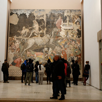 Triumph of Death fresco in situ, Palazzo Abatellis