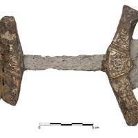 Bodzia cemetery, warrior's sword, Grave E864