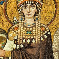 San Vitale, Theodora detail