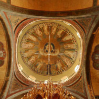 Hagia Sophia in Thessaloniki, dome and cross-vaults