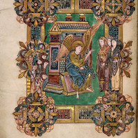 London, BL, Add. MS. 49598, fol. 51v with the Three Marys at the Tomb