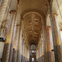 Saint-Savin sur Gartempe, nave, facing east