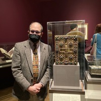 Lindau Gospels on display (2022), Morgan Library & Museum, front cover