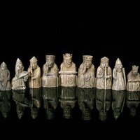 Lewis Chessmen in the National Museum of Scotland