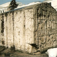 Stećak, displayed in Sarajevo