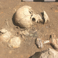 Bodzia cemetery, detail of Grave E864