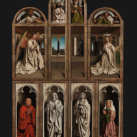 Ghent Altarpiece, closed