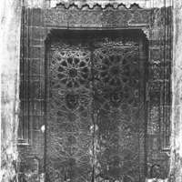 Cizre Mosque, doors with knockers in situ, 1910 photo