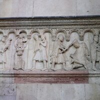 Modena Cathedral, Cain and Abel by Wiligelmo