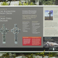 Kildalton Cross, info plaque