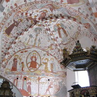 Møn, Fanefjord Church, interior