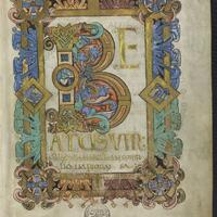 Vatican City, Biblioteca Apostolica Vaticana, MS Reg. lat. 12, fol. 21r, initial introducing Psalm 1