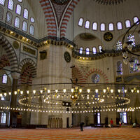 Suleymaniye Mosque, interior toward the northeast