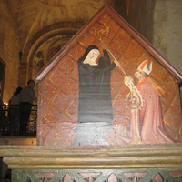 Prague Castle, St. George basilica, tomb chest lid of Vratiislav I, Abbess Mlada