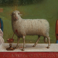 Ghent Altarpiece, detail of Lamb of God