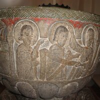 Lyngsjö font, Becket in Heaven