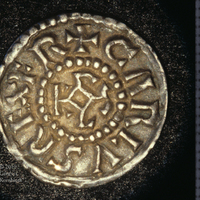 Charlemagne denier, obverse