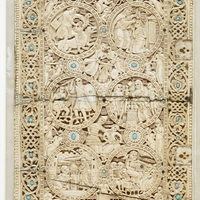 British Library, Melisende Psalter, ivory cover with scenes from the life of David