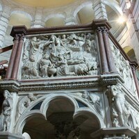 Pisa Baptistery, pulpit by Nicola Pisano, ca. 1260, detail