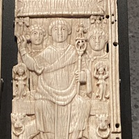 Areobindus Diptych, 506, Zurich, detail of back, top