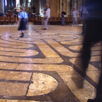 Chartres Cathedral, nave, labyrinth