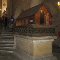 Prague Castle, St. George basilica, tomb chest of Vratiislav I