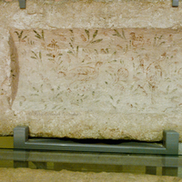 St. Petersburg, Hermitage Museum, Kerch Sarcophagus, lid with birds and foliage