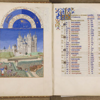 Manuscrits de la bibliothèque du château de Chantilly, Ms 65, fols. 9v–10r, September