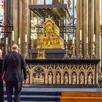 Cologne Cathedral, Shrine of the Three Kings, on display