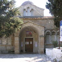 Skripou, Koimesis Church, west facade