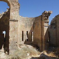 Çanlı Kilise church, apses with wall painting