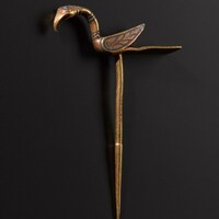 Galloway Hoard, gold pin with bird