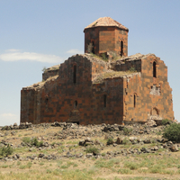 Church at Mren, from the northwest