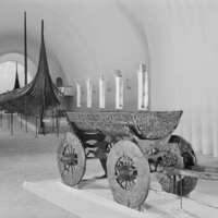 Viking Ship Museum, cart and ship