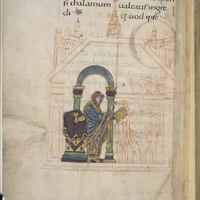 London, BL, Add. MS. 49598, fol. 118v with a bishop blessing a congregation