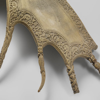 Carved elk antler, detail (Rijksmuseum BK-16990)