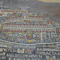 Madaba Map, Jerusalem detail