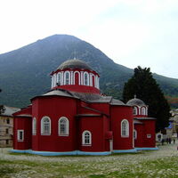 Mount Athos, Great Lavra katholikon, view from the northeast