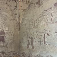 Ingå (Inkoo) church, sanctuary, Adam and Eve scenes