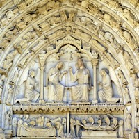 Chartres Cathedral, north portal, central door, tympanum