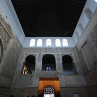 Córdoba, Isaac Mehab Synagogue, prayer hall, facing south toward entrance and women's gallery