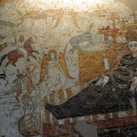 Faras Cathedral, north aisle, Nativity,  late 10th–early 11th c., National Museum of Sudan